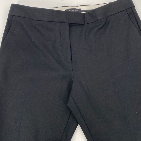 NWOT Ann Taylor Women's Tailored Fit Trouser Pants Hook Closure Black Size 10 - Picture 2 of 11